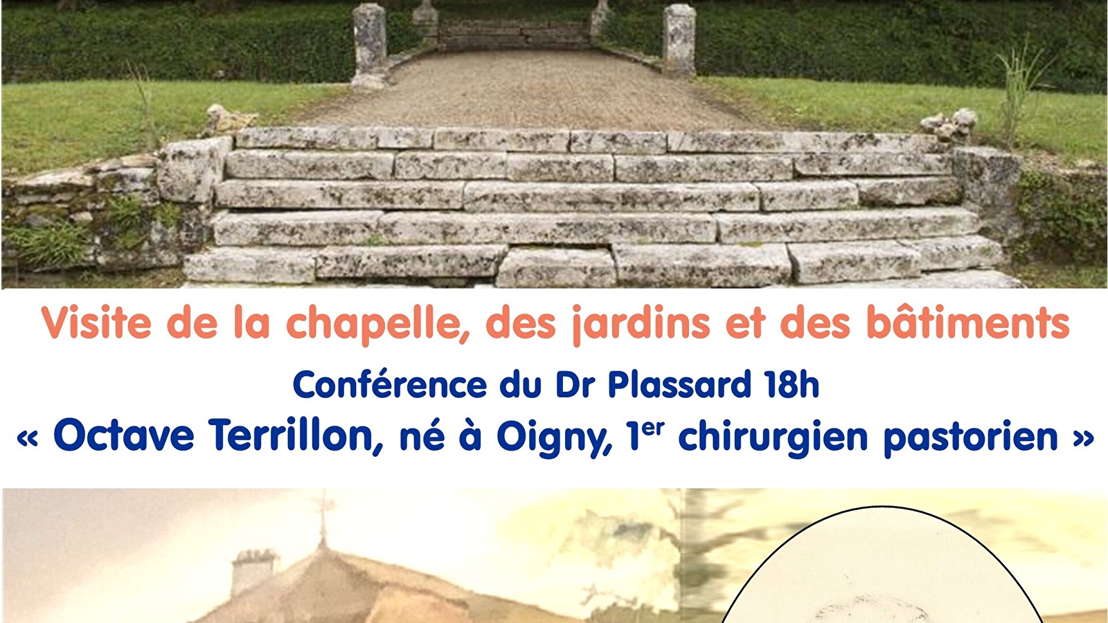 Journée du patrimoine à l'abbaye Oigny, visites et conférence