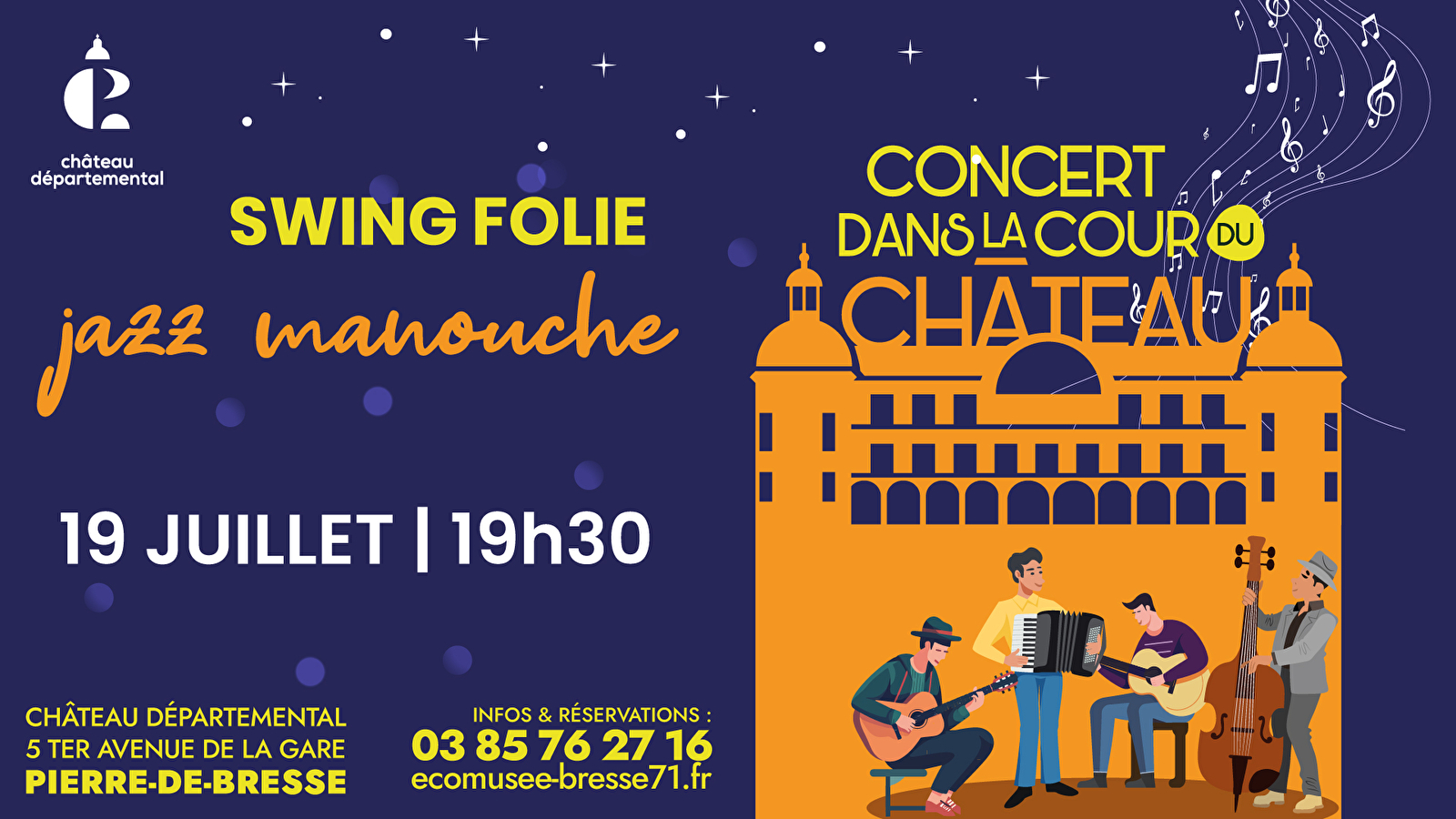 Concert dans la cour : swing folie