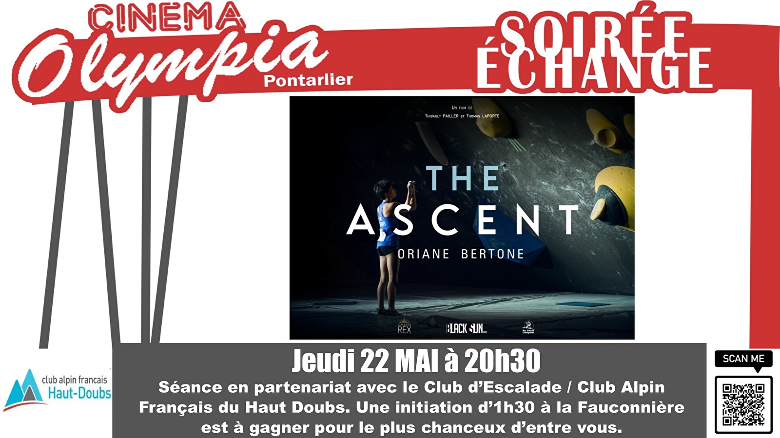 Oriane Bertone, film the Ascent sur cette championne d'Escalade