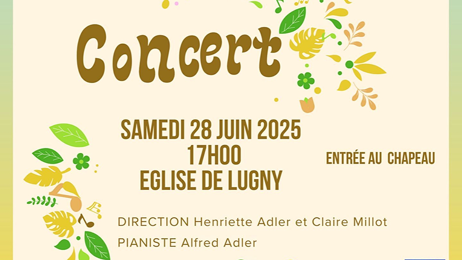 Concert 'Rencontre' par 'Le Scherzo de Macon' et '3 notes et Claire'