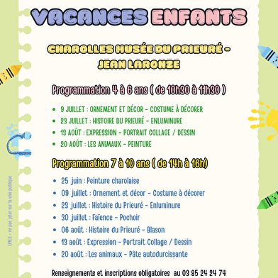 Atelier enfants 'Faïences' - Pochoirs