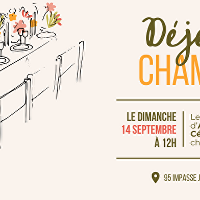 Déjeuner champêtre au jardin L'Orée