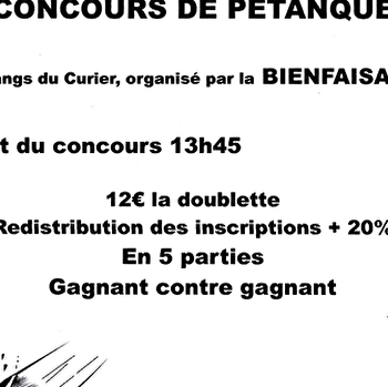 Concours de pétanque - EPINAC