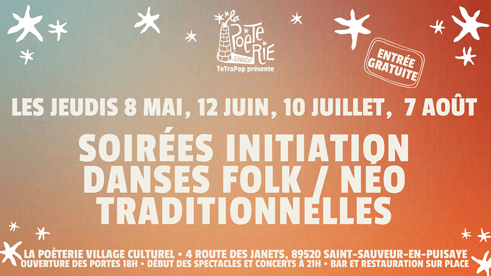 Soirées initiations danses Folk / Néo Traditionnelles