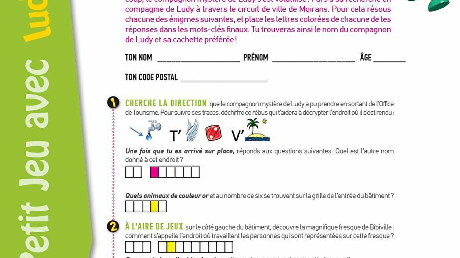 Jeu de piste 'Retrouve le compagnon mystère de Ludy'