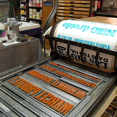 Atelier de typographie Affiche Moilkan