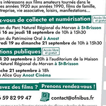 Ofnibus : projection de films d'archives amateurs sur le Morvan - SAINT-BRISSON