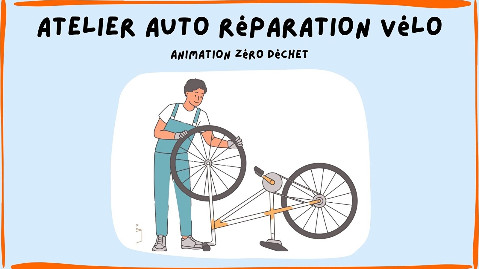 Atelier mécanique vélo participatif - zéro déchet