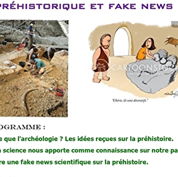 Atelier 'archéologie préhistoire et fake news' - MENOU