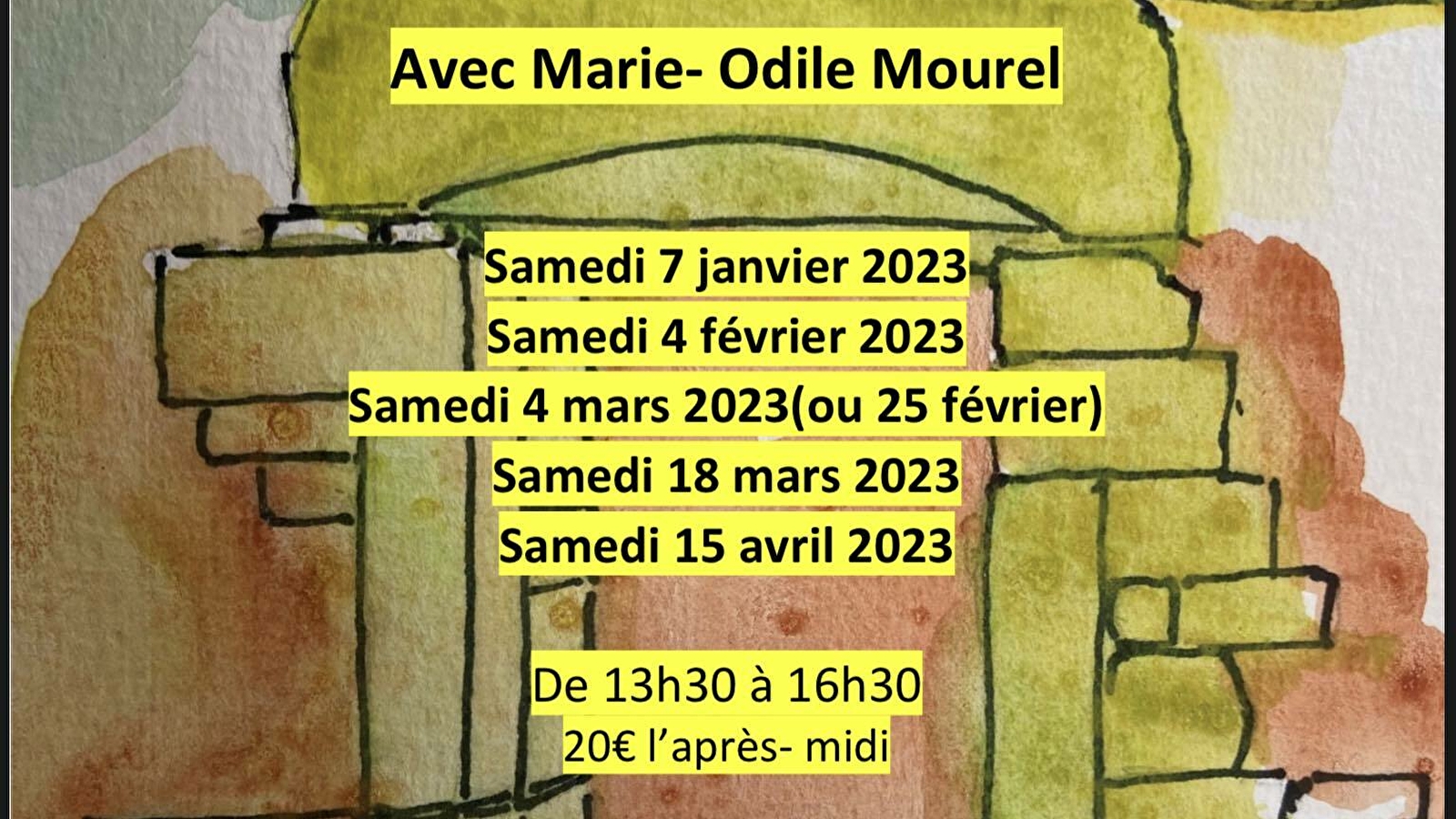 Ateliers de dessin et aquarelle