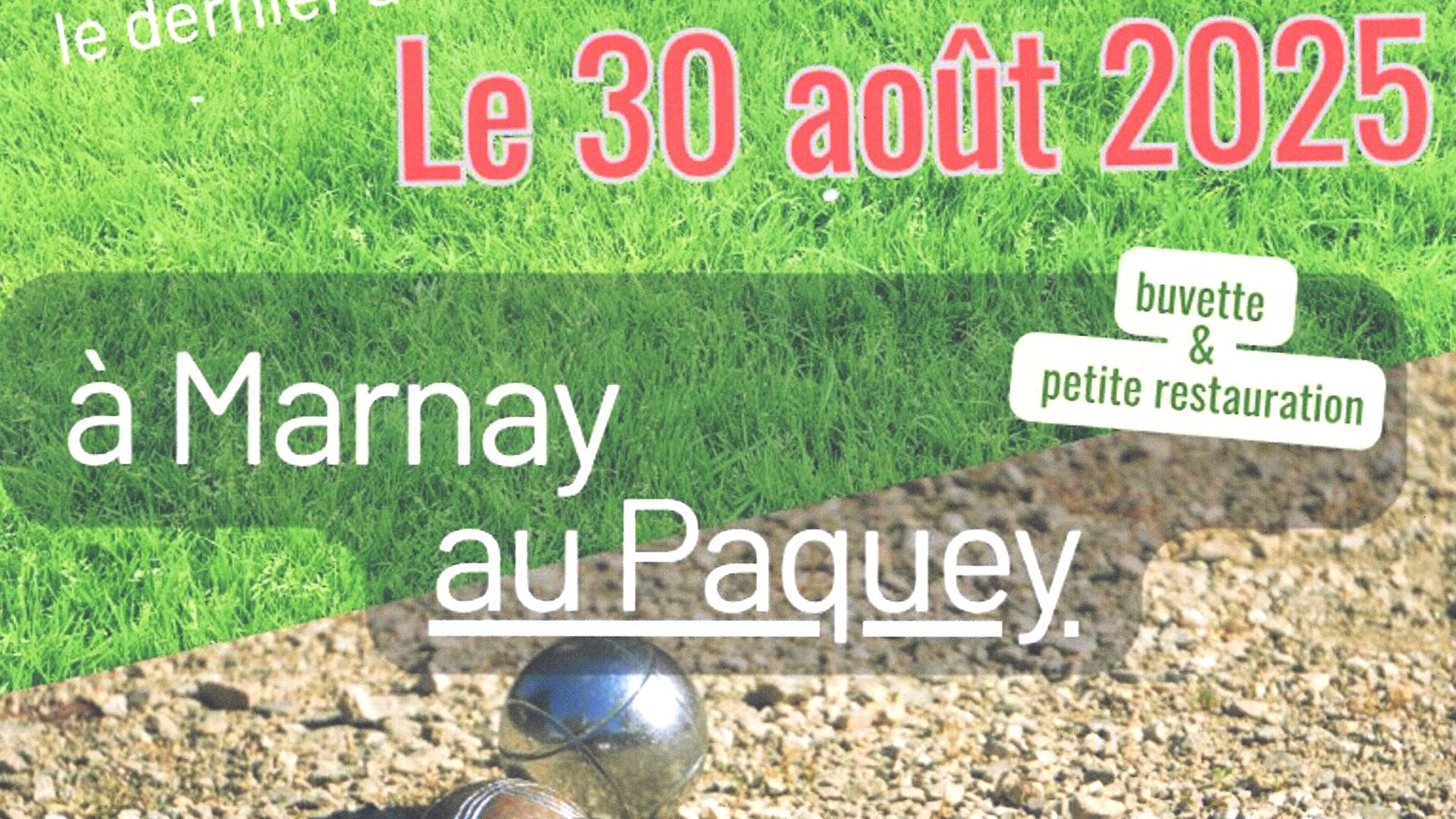 Concours de pétanque