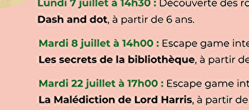 Animation interactive - Escape le secret de la bibliothèque - PRECY-SOUS-THIL