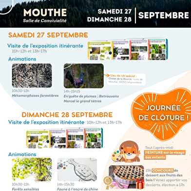 FÊTE DE CLÔTURE : LOTO, CONCOURS et + : Les forêts d'altitude, des forêts de liens