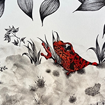 Exposition - 'Des liens et des liants' - Mathilde Garnier - Dessins à l'encre au fusain - MIGENNES