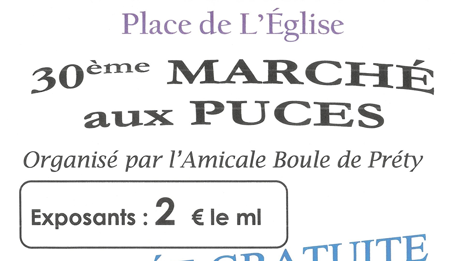 30ème Marché aux Puces