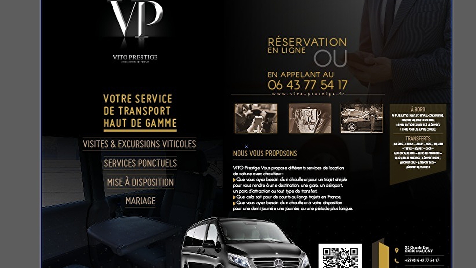 Vito Prestige Chauffeur Privé