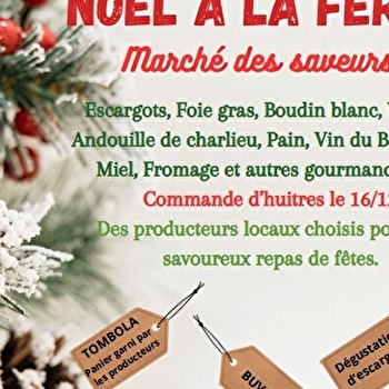 Noël à la ferme - Marché des Saveurs - OUROUX-SOUS-LE-BOIS-SAINTE-MARIE