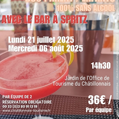 Atelier Cocktails - Duo parent/enfant, 100% sans alcool avec LE BAR À SPRITZ