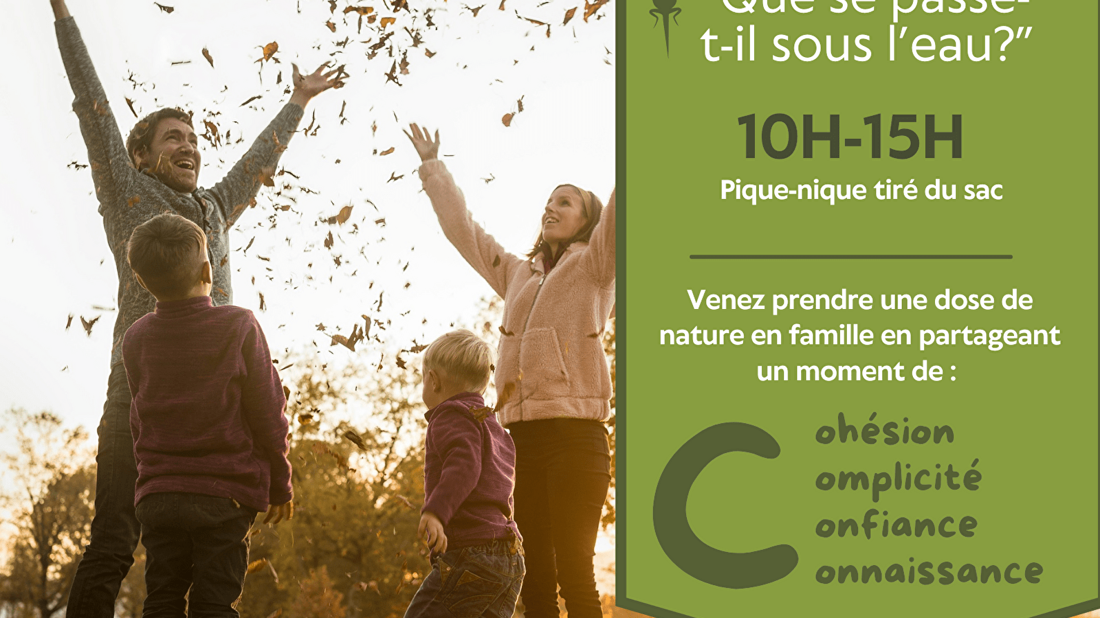 Sortie Nature 'Que se passe t-il sous l'eau ?'