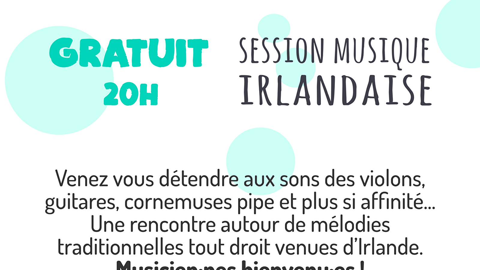 Session musique irlandaise