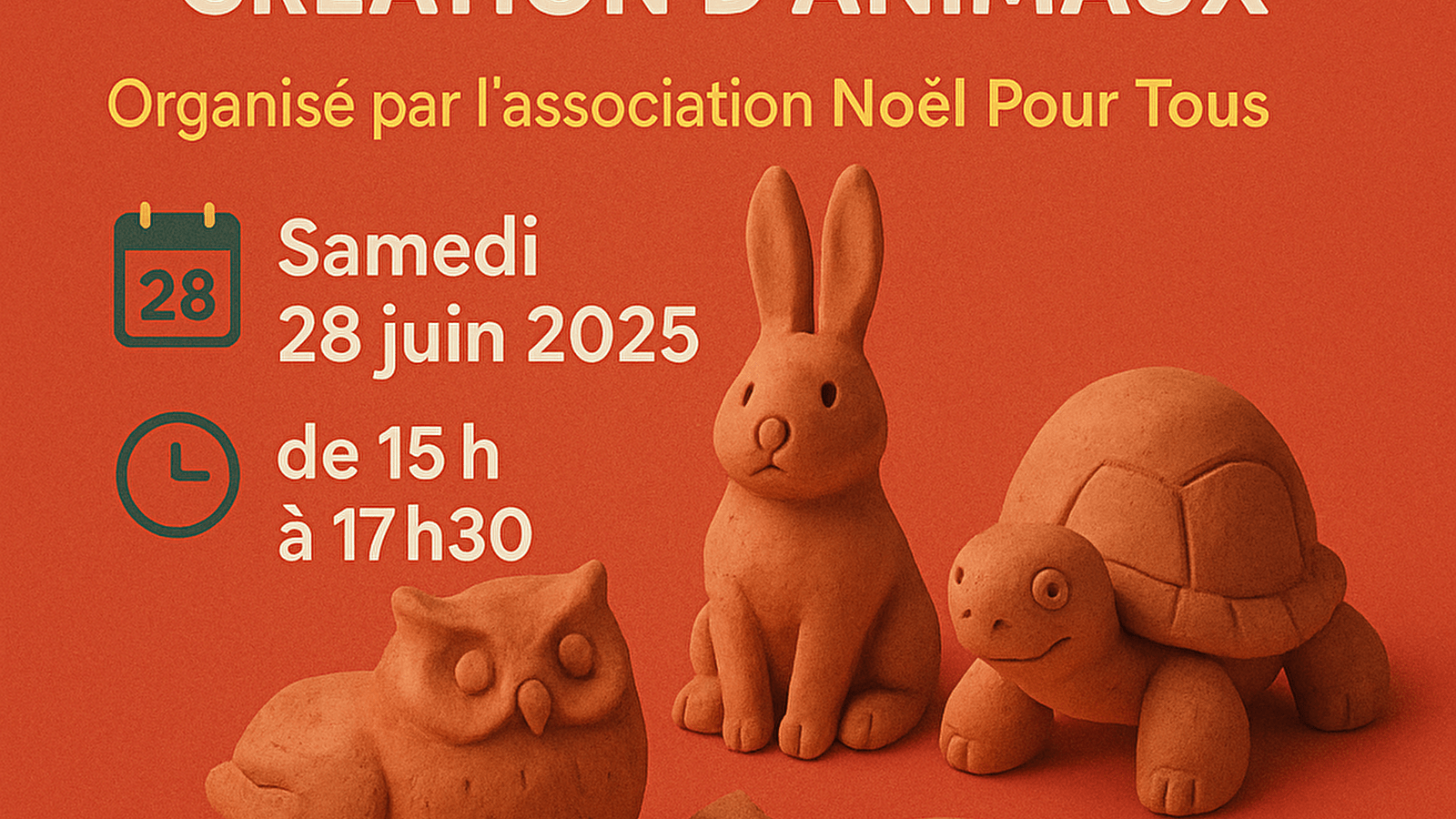 Atelier créatif Modelage d'argile autodurcissante