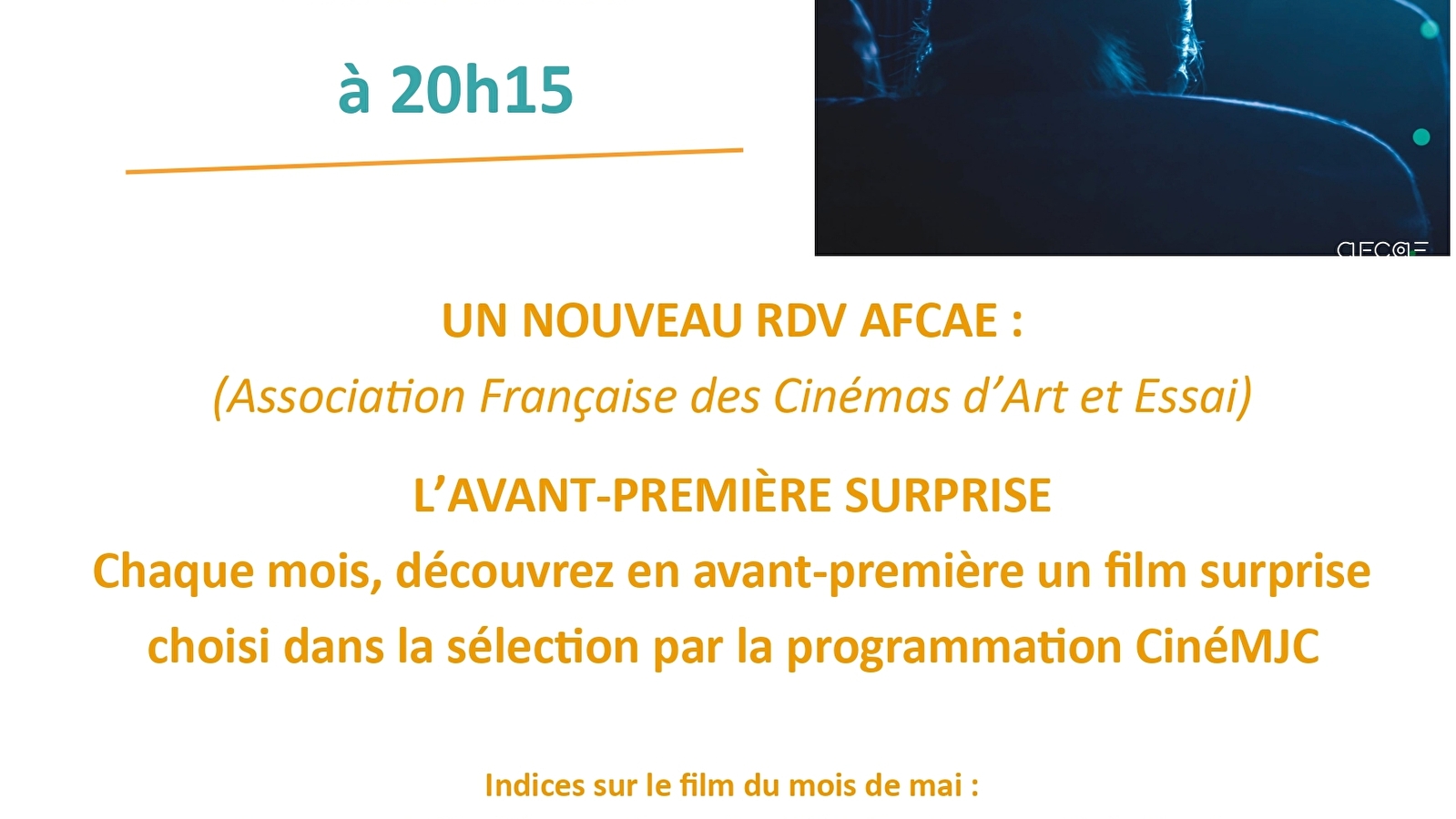 Avant première AFCAE