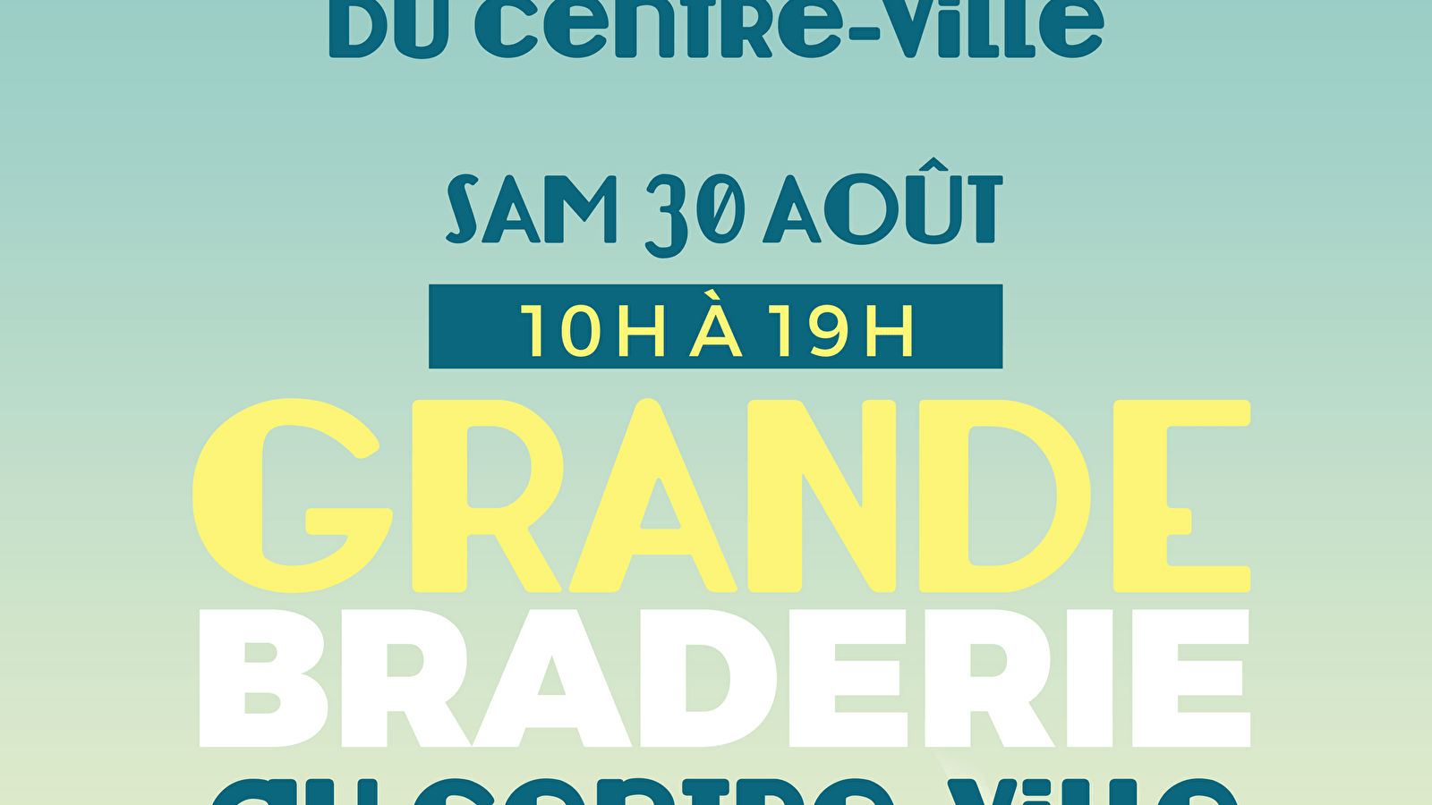 Déballage des commerçants et Braderie Annuelle