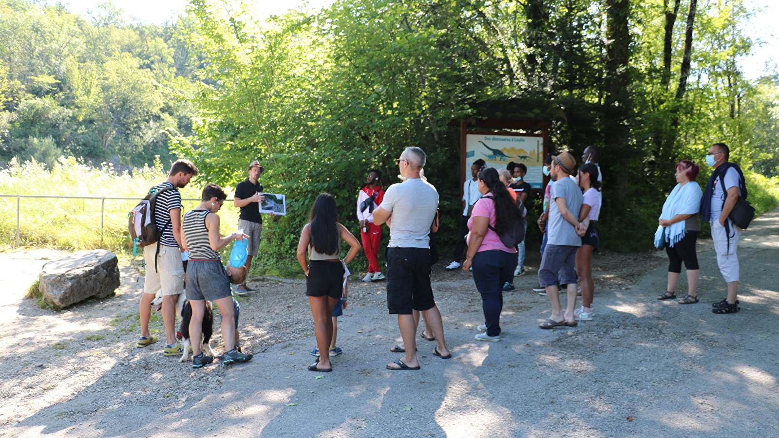 Visite guidée du site à pistes de dinosaures