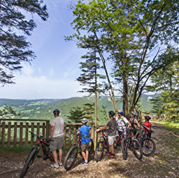 Parcours VTT 28 bleu - Tour des Belvédères - Espace FFC Ain Forestière - GIRON