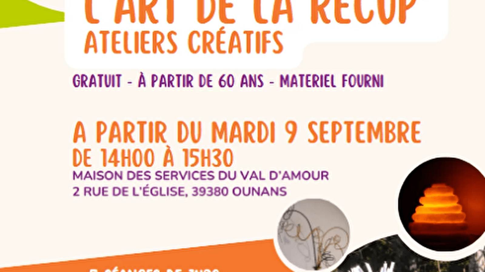L'art de la récup' - Ateliers créatifs 