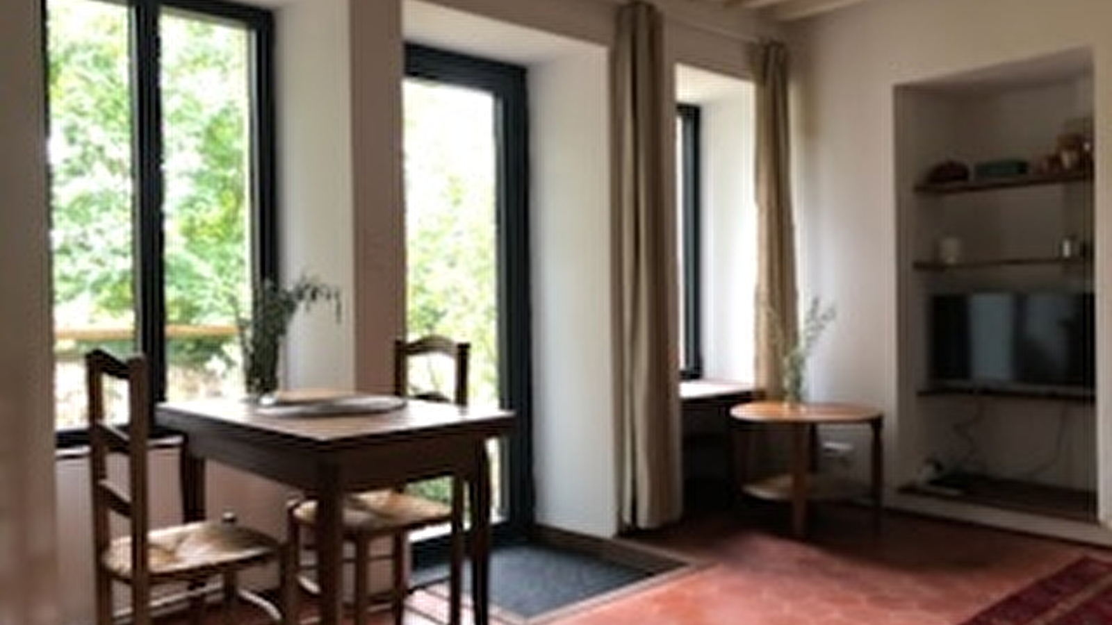 Les Gites du Renard Souriant - Le balcon sur le jardin