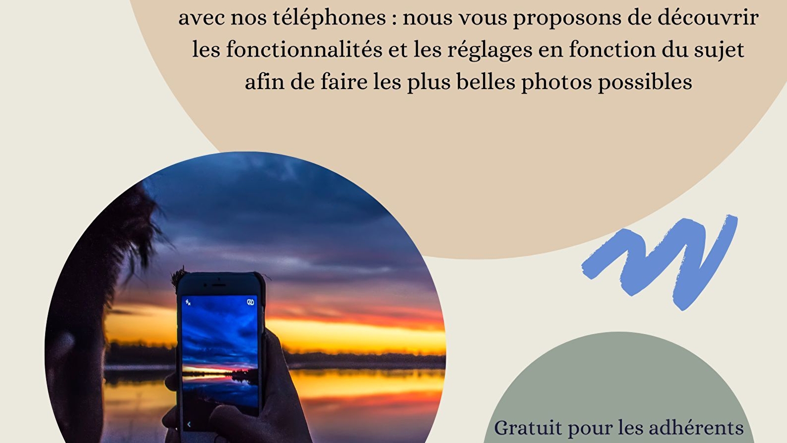 Atelier découverte Photographie sur smartphone