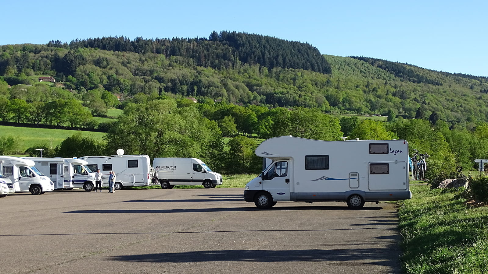 Aire de service pour les campings-cars