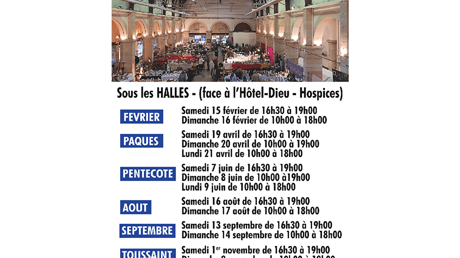 Antiquités - Brocante des Halles de Beaune