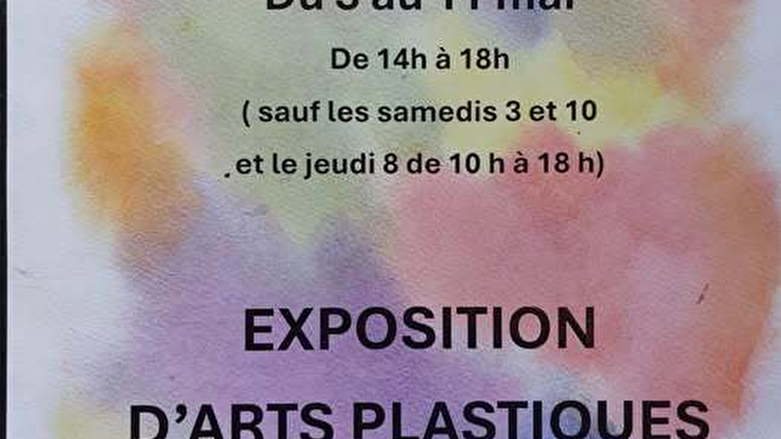EXPOSITION D’ARTS PLASTIQUES