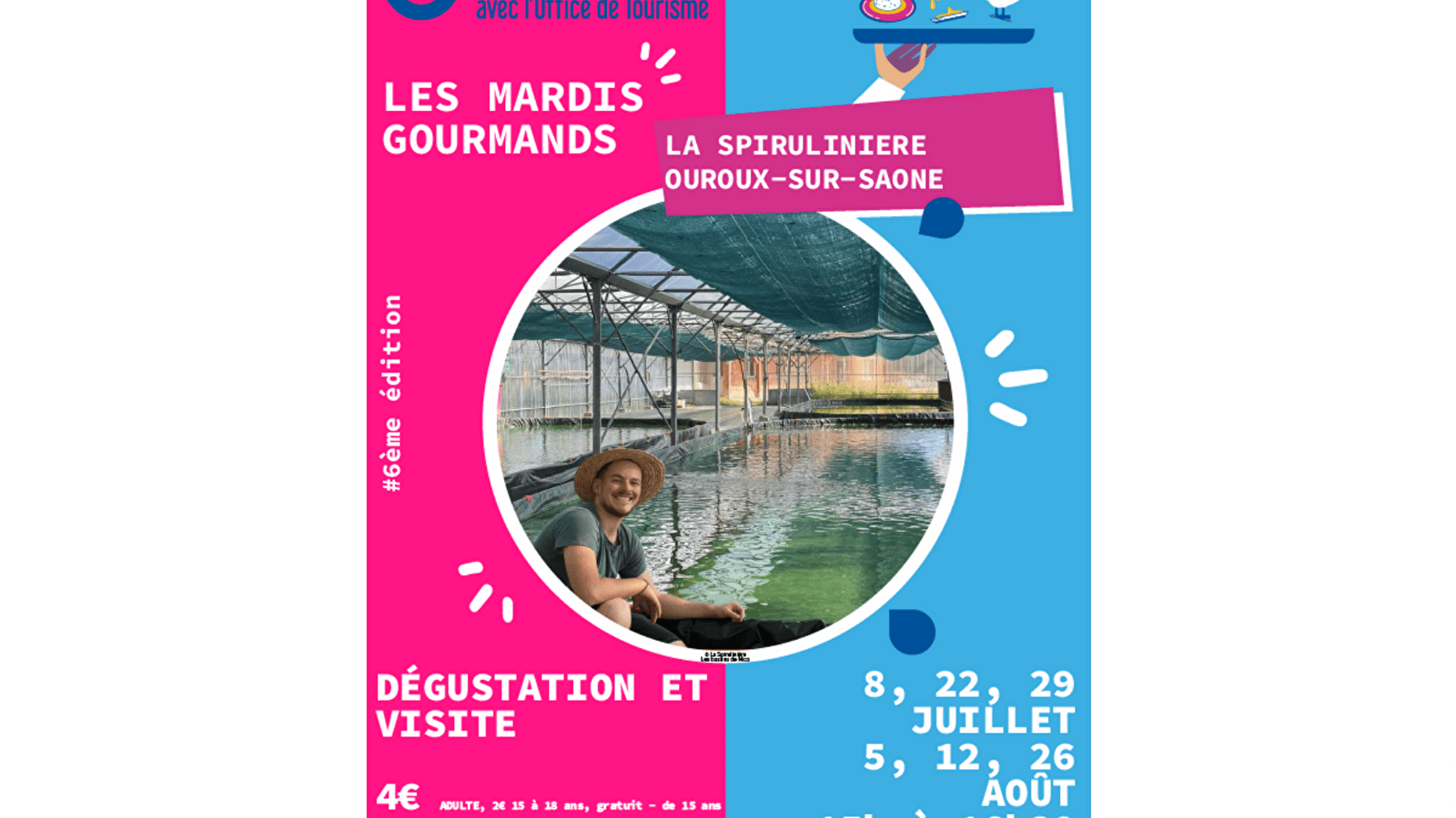 Mardis gourmands : la Spirulinière - les Bassins de Nicolas