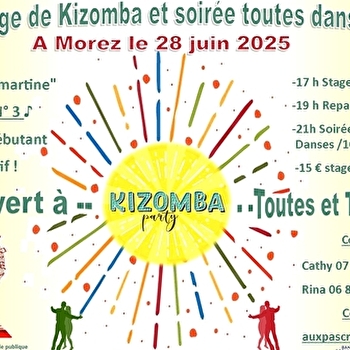 Stage Kizomba avec soirée dansante , organisé par l'association 'Aux pas croisés'. - HAUTS DE BIENNE