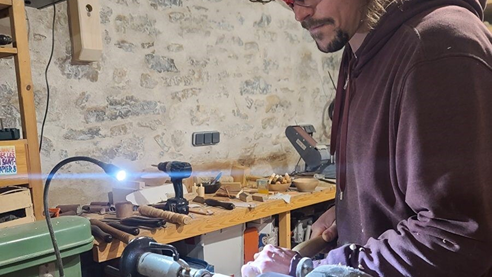 Démonstration tournage sur bois