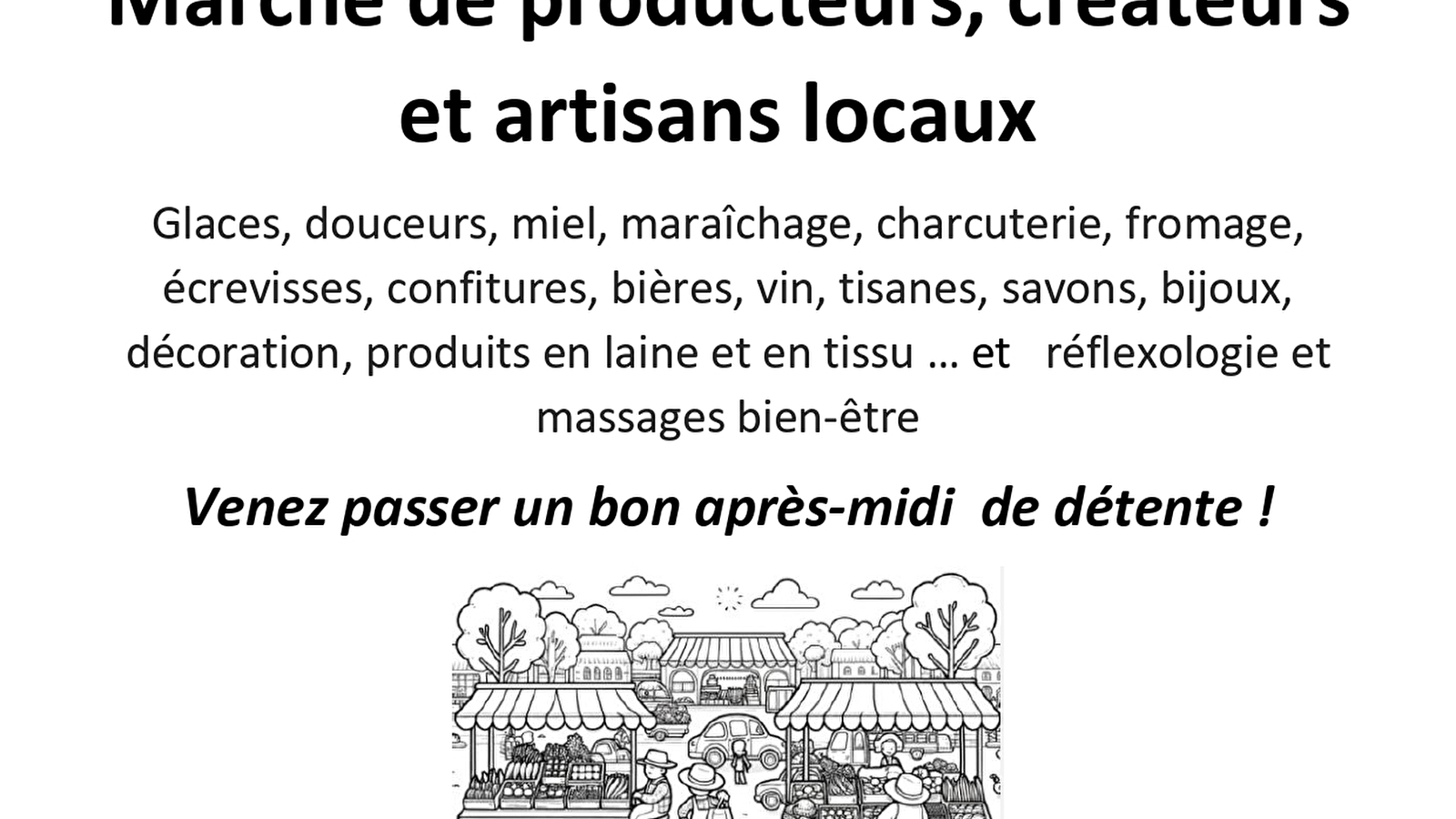 Marché d'été des producteurs, créateurs et artisans locaux
