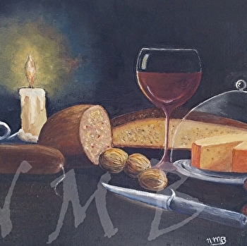 Exposition d'aquarelles, d'huiles et de mosaïques de Nora Monrroy-Bollet - BUXY