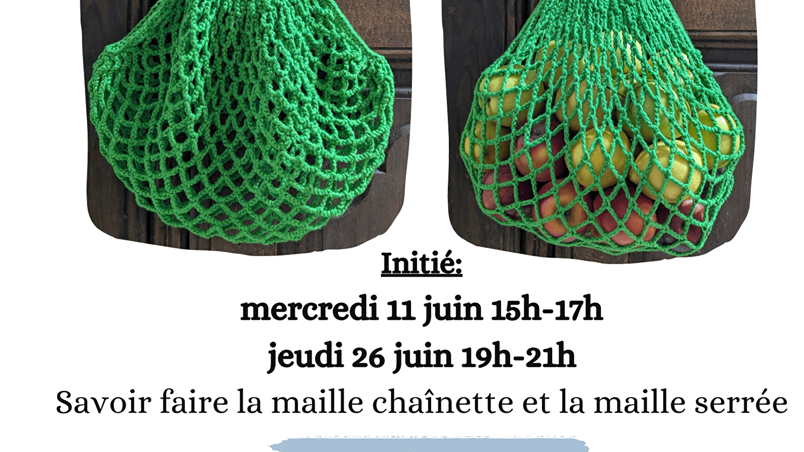 Atelier crochet sac filoche
