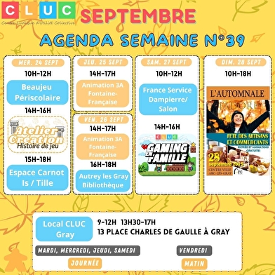 Les rendez-vous du CLUC