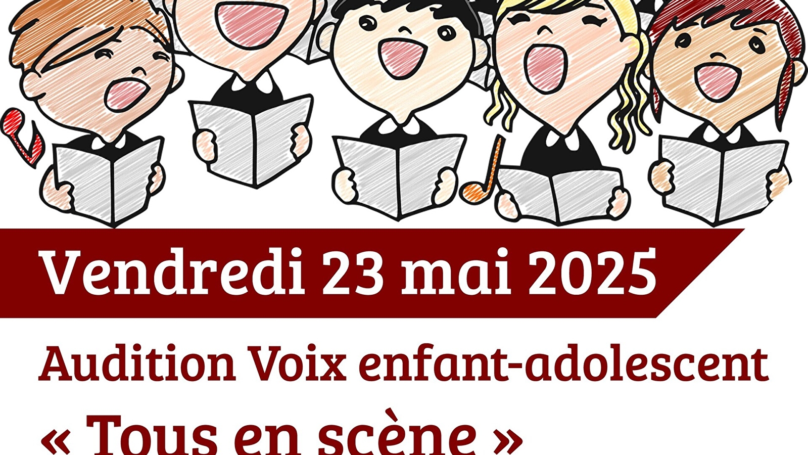 Audition - Voix enfant adolescent 'Tous en scène'