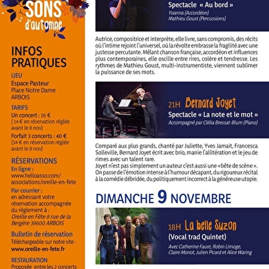Festival Chansons d'automne