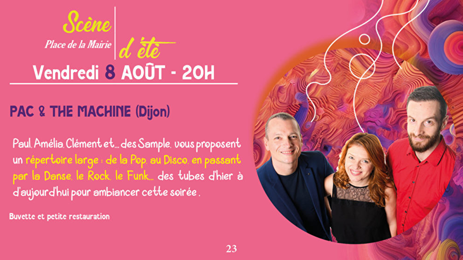 Concert de « Pac & The Machine »