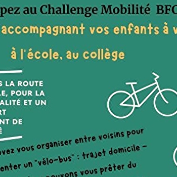 Challenge Mobilité BFC, prenez la route ensemble en Vélo Bus en Puisaye-Forterre - DIGES