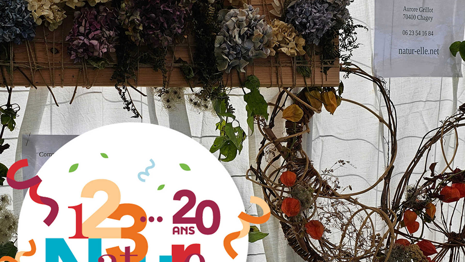 COMPLET - ATELIER ART ET NATURE 123NATURE : Tableau « fleurs et fils »