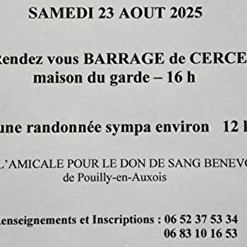 Randonnée- Cercey - THOISY-LE-DESERT