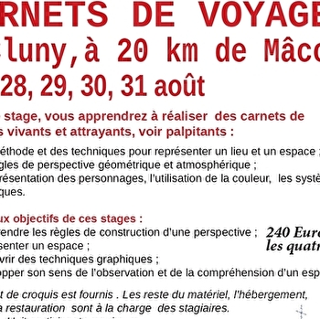 Stage de carnet de voyage - CLUNY