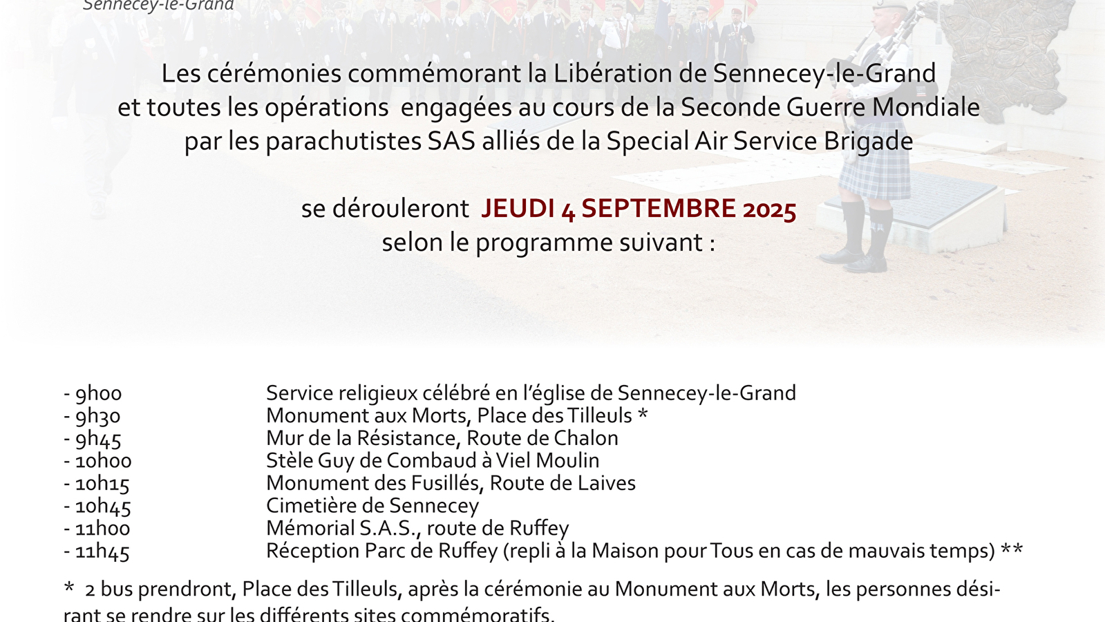 81ème anniversaire de la libération